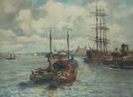 Evert Moll (1878-1955) - Haven Rotterdam, Antiek en Kunst, Kunst | Schilderijen | Klassiek