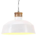 Hanglamp industrieel E27 42 cm wit (Lampen, Interieur), Verzenden