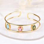 Zonder minimumprijs - Armband Zilver - Gemengde edelstenen -, Nieuw