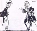 Spotprent over Marchant en Willem III (lijst optie, Lithos), Verzenden