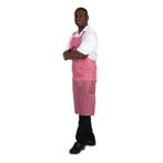 Whites waterdicht schort rood-wit gestreept | Nylon |, Verzenden, Nieuw in verpakking