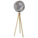 Staande Wereldbol SPUTNIK Zilver 43cm, Huis en Inrichting, Woonaccessoires | Wereldbollen, Nieuw