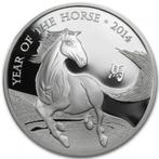 Lunar - Year of the Horse (UK) - 1 oz 2014, Postzegels en Munten, Munten | Oceanië, Zilver, Losse munt, Verzenden