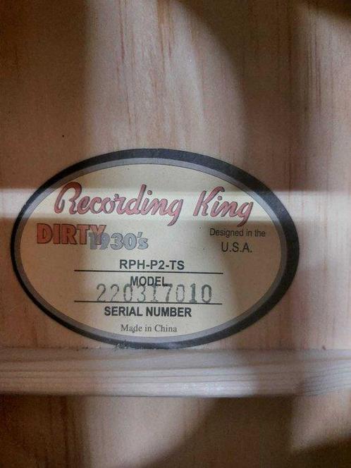 Recording King - Dirty 30s Series 9 Parlor - - Akoestische, Muziek en Instrumenten, Snaarinstrumenten | Gitaren | Akoestisch