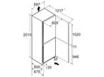 Liebherr CNd 5724 koel-vriescombinatie 359 l D Wit, Verzenden, Zo goed als nieuw
