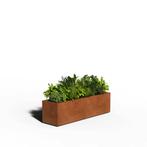 Cortenstaal Plantenbak Rechthoek | Gelast | 150 x 40 x 40, Tuin en Terras, Verzenden, Nieuw