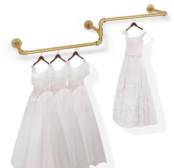Industrieel Goud Wandkledingrek, Kleding | Dames, Kledingrekken, Nieuw, Verzenden