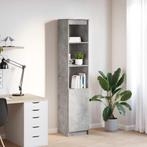 vidaXL Highboard 37,5x35x180 cm spaanplaat betongrijs, Huis en Inrichting, Kasten | Buffetkasten, Verzenden, Nieuw, Overige houtsoorten