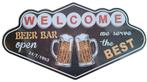Beer bar reclamebord, Nieuw, Verzenden