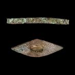 Oud-Egyptisch Ooginlay en bronzen wenkbrauw voor