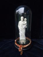 Beeld van Sint-Jozef met Kind onder glazen stolp - 34 cm -