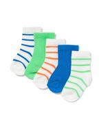 HEMA Babysokken rib strepen - 5 paar multicolor, Verzenden, Nieuw