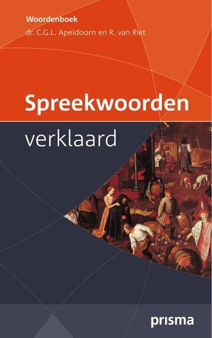 Spreekwoorden verklaard | 9789000300914 | APELDOORN, C.G.L., Boeken, Wetenschap, Zo goed als nieuw