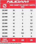 Nijdam IJshockeyschaats - Semi-Softboot - Wit/Grijs/Blauw -, Ophalen of Verzenden, Nieuw