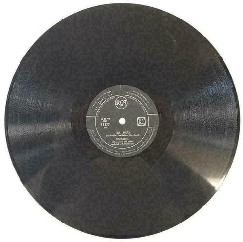 Lou Monte Truly Yours / How Important 78rpm 10 -VG+- A866, Cd's en Dvd's, Vinyl | Pop, Gebruikt, Voor 1960, 10 inch, Verzenden