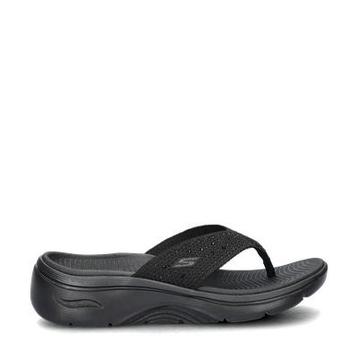 Skechers Arch Fit Go Walk slippers voor dames in het Zwart beschikbaar voor biedingen