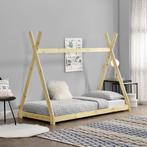 Kinderbed Onejda Tipi grenen met bedbodem 90x200 cm hout, Kinderen en Baby's, Kinderkamer | Overige Meubels, Nieuw, Verzenden