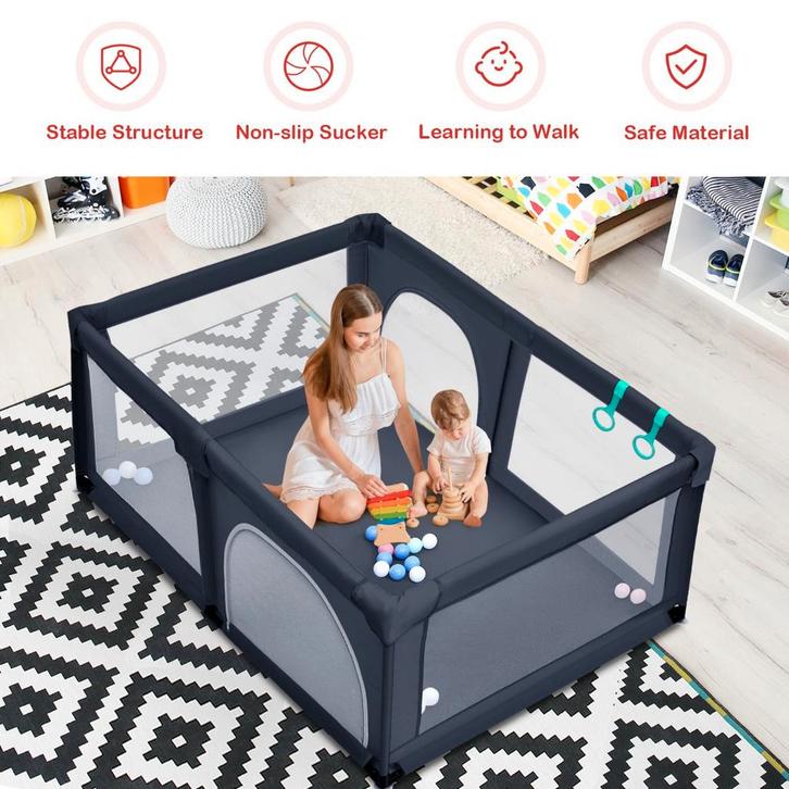 LIVSK Speelbox met 50 Ballen - Ademend Net - Ritssluiting -, Kinderen en Baby's, Boxen, Nieuw, Verzenden