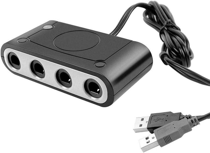 Gamecube Controller Adapter voor Wii U / Switch (Nieuw), Spelcomputers en Games, Spelcomputers | Nintendo Consoles | Accessoires