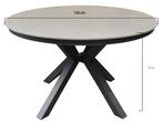 Samantha dining tuintafel 144xH75 cm rond antraciet, Tuin en Terras, Tuintafels, Ophalen of Verzenden, Nieuw