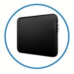 Laptop hoes 17 inch /17.3 inch dubbel ristsluiting zwart
