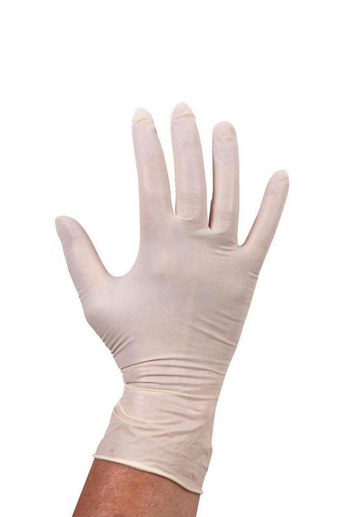 Handschoen latex poedervrij wit XL 100 stuks, Huis en Inrichting, Schoonmaakartikelen, Verzenden