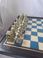 Schaaktafel - porselein en hout, Nieuw