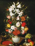 Kunstdruk Pieter D. J. Brueghel - Vaso ornato di fiori, Verzenden, Nieuw
