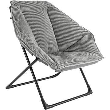 Amazon - zeshoekige kamerstoel / fauteuil - grijs -