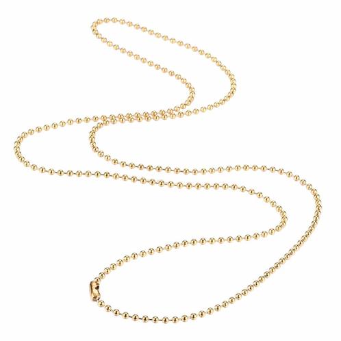 Fako Bijoux® - Bolletjes Ketting - Ball Chain - RVS -, Sieraden, Tassen en Uiterlijk, Kettingen, Verzenden