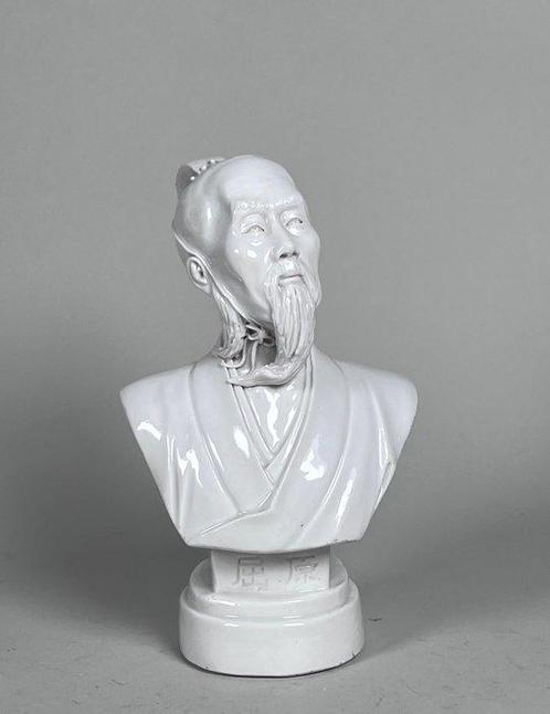 Figuur - Confucius bust - Porselein - China (Zonder, Antiek en Kunst, Antiek | Overige Antiek