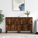 vidaXL Dressoirs 2 st bewerkt hout gerookt eikenkleurig, Huis en Inrichting, Kasten | Dressoirs, Verzenden, Nieuw, Overige houtsoorten