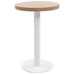vidaXL Bistrotafel 50 cm MDF lichtbruin, Huis en Inrichting, Tafels | Eettafels, Verzenden, Nieuw