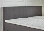 Boxspring met opbergruimte Bologna 140 200 Antraciet, Huis en Inrichting, Verzenden, Nieuw, 140 cm, Twijfelaar