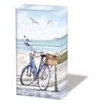 1 Pakje papieren zakdoeken - Bike at the beach, Nieuw, Ophalen of Verzenden