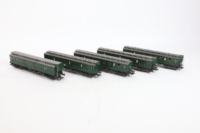 Fleischmann H0 - Modeltrein personenwagen (5) - DRG, Hobby en Vrije tijd, Modeltreinen | H0