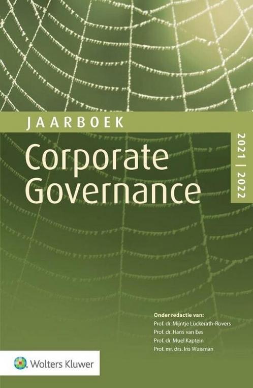 9789013165715 Jaarboek Corporate Governance 2021-2022, Boeken, Schoolboeken, Zo goed als nieuw, Verzenden