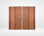 Dubbele Tuinpoort Hardhout / Keruing Verticaal, Ophalen of Verzenden, Nieuw