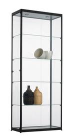 Vitrinekast 200x80x40cm Zwart Of Aluminium, Huis en Inrichting, Ophalen of Verzenden, Nieuw