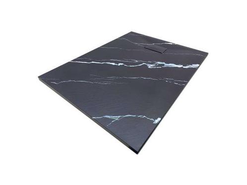 Veiling - Douchebak 120x90cm - zwart marmer, Doe-het-zelf en Verbouw, Sanitair