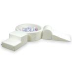 Stijlvolle foam blokken speelset met ballenbak van teddystof, Ophalen of Verzenden, Nieuw