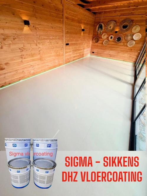 80m2(13,5kg) 2K Epoxy vloercoating Garage Werkplaats Horeca, Doe-het-zelf en Verbouw, Verf, Beits en Lak, 20 liter of meer, Grijs