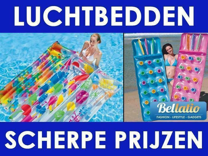 Opblaasbaar strand luchtbed - Drijfbed - Loungebed - Intex, Caravans en Kamperen, Kampeeraccessoires, Nieuw, Ophalen of Verzenden