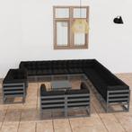 vidaXL 14-delige Loungeset met kussens massief grenenhout, Verzenden, Nieuw, Loungeset