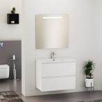 Xellanz Sephia Compleet Badmeubel - 80cm - Mat Wit, Huis en Inrichting, Badkamer | Badkamermeubels, Ophalen of Verzenden, Nieuw