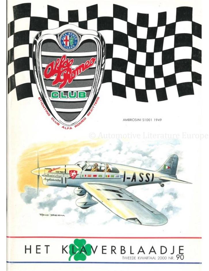 2000 ALFA ROMEO CLUB HET KLAVERBLAADJE 90 NEDERLANDS, Boeken, Auto's | Folders en Tijdschriften, Alfa Romeo