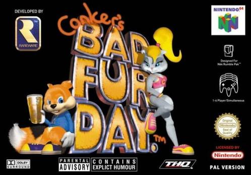 Conkers Bad Fur Day (Nintendo 64), Spelcomputers en Games, Games | Nintendo 64, Gebruikt, Verzenden