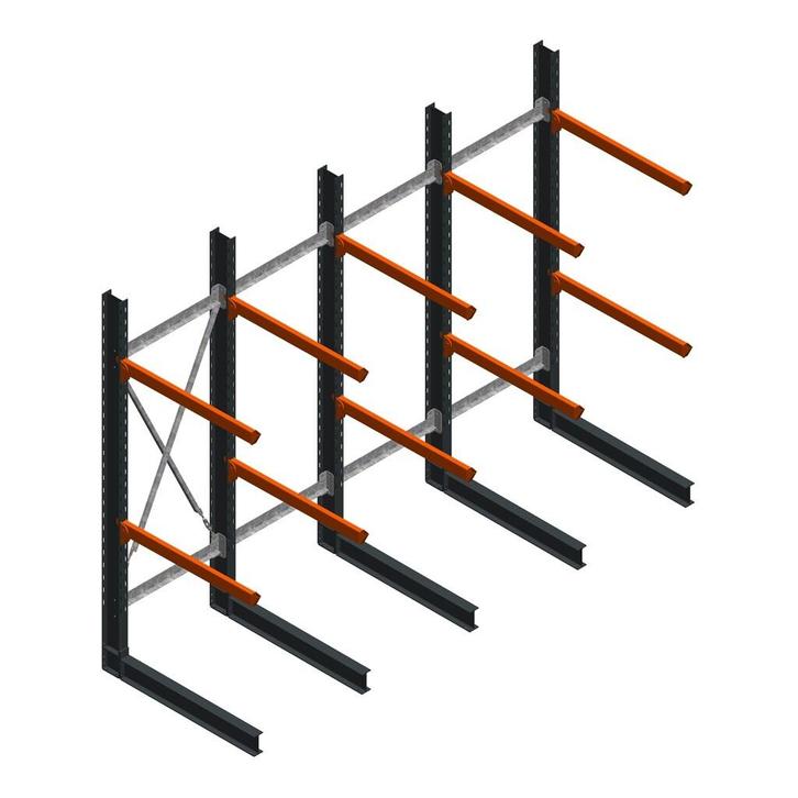 Aanbieding: Voordeelrij zware draagarmstelling enkelzijdig, Zakelijke goederen, Kantoor en Winkelinrichting | Magazijn, Stelling en Opslag