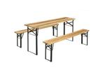 Veiling - Biertafel / bierbank biertafelset - 3-delig - 170c, Nieuw