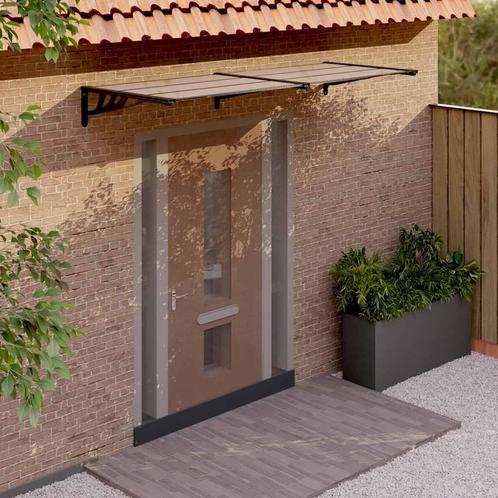 vidaXL Deurluifel 239x90 cm polycarbonaat zwart, Tuin en Terras, Zonneschermen, Nieuw, Verzenden